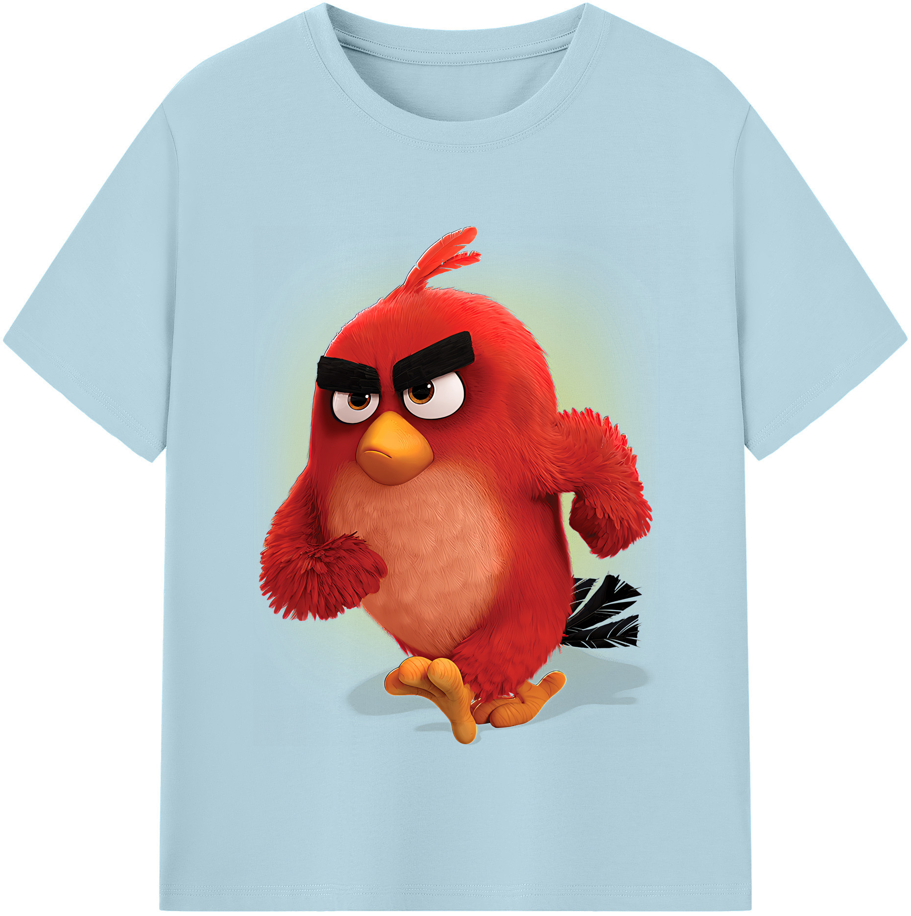 （画像用） Angry Birds アングリーバード 綿100％半袖Tシャツ（フロントプリント）